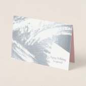 Moderne Abstracte penseel - Echte Folie Folie Kaarten (Voorkant)