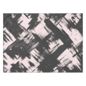 Moderne Abstracte penseelpenseelstreek met zwart o Tafelkleed (Voorkant (Horizontaal))