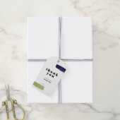 Moderne Abstracte penseelstreken Dank u Cadeaulabel (Met Touw)