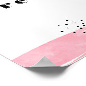 Moderne Abstracte penseelstreken Editable Typograp Poster (Hoek)