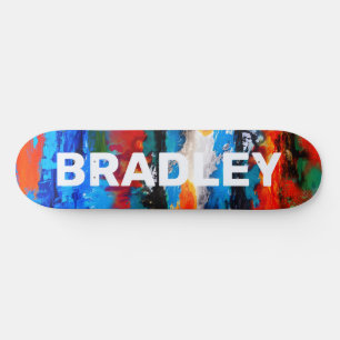 Moderne Abstracte, persoonlijke aangepaste naam vo Persoonlijk Skateboard