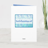 Moderne Abstracte, persoonlijke Happy Birthday Kaart (Achterkant)