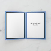 Moderne Abstracte, persoonlijke Happy Birthday Kaart (Binnen)