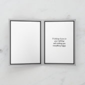 Moderne Abstracte Persoonlijke Happy Birthday papa Kaart (Binnen)