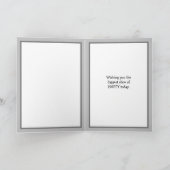 Moderne Abstracte Persoonlijke Happy Birthday papa Kaart (Binnen)