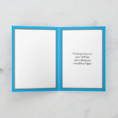 Moderne Abstracte Persoonlijke Happy Birthday papa Kaart (Binnen)