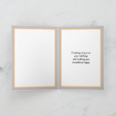 Moderne Abstracte Persoonlijke Happy Birthday papa Kaart (Binnen)