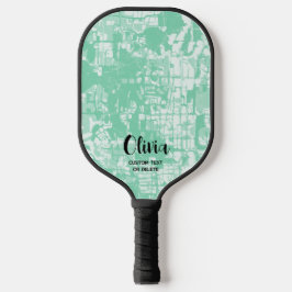 Moderne Abstracte persoonlijke naam Pickleball Pad Paddle