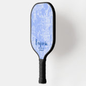 Moderne Abstracte persoonlijke naam Pickleball Pad Paddle (Links)