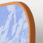 Moderne Abstracte persoonlijke naam Pickleball Pad Paddle (Links Detail)