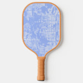 Moderne Abstracte persoonlijke naam Pickleball Pad Paddle (Achterkant)