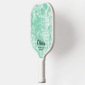 Moderne Abstracte persoonlijke naam Pickleball Pad Paddle (Links)