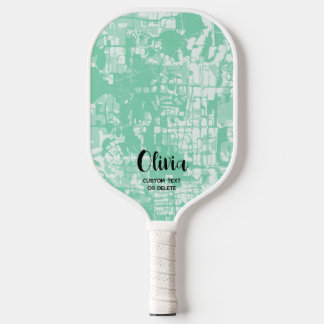 Moderne Abstracte persoonlijke naam Pickleball Pad Paddle