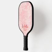 Moderne Abstracte persoonlijke naam Pickleball Pad Paddle (Links)