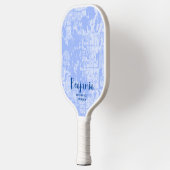 Moderne Abstracte persoonlijke naam Pickleball Pad Paddle (Links)