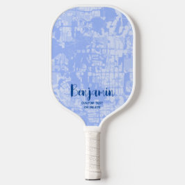 Moderne Abstracte persoonlijke naam Pickleball Pad Paddle
