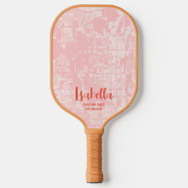 Moderne Abstracte persoonlijke naam Pickleball Pad Paddle