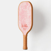 Moderne Abstracte persoonlijke naam Pickleball Pad Paddle (Links)
