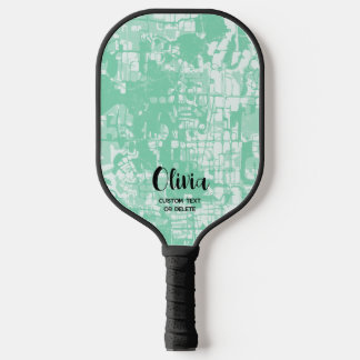 Moderne Abstracte persoonlijke naam Pickleball Pad Pickleball Paddle