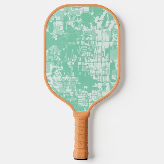 Moderne Abstracte persoonlijke naam Pickleball Pad Pickleball Paddle (Achterkant)