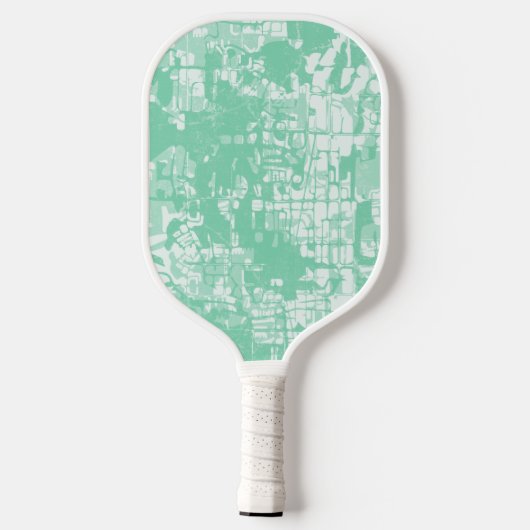 Moderne Abstracte persoonlijke naam Pickleball Pad Pickleball Paddle (Achterkant)