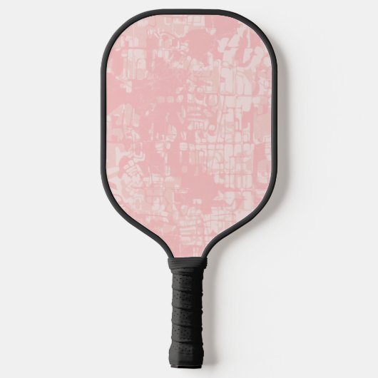 Moderne Abstracte persoonlijke naam Pickleball Pad Pickleball Paddle (Achterkant)