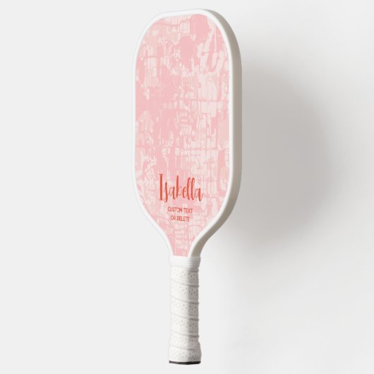 Moderne Abstracte persoonlijke naam Pickleball Paddle (Links)