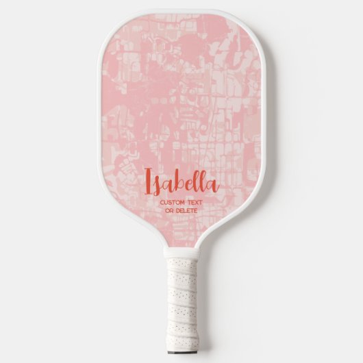 Moderne Abstracte persoonlijke naam Pickleball Paddle (Voorkant)