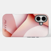 Moderne Abstracte perzik tonen ontwerp Case-Mate iPhone Case (Achterkant (horizontaal))