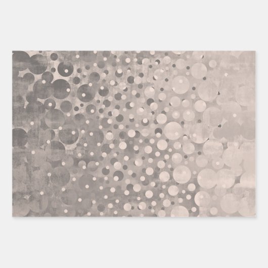 Moderne Abstracte poka Dots gepatterd Inpakpapier Vel (Voorkant 3)