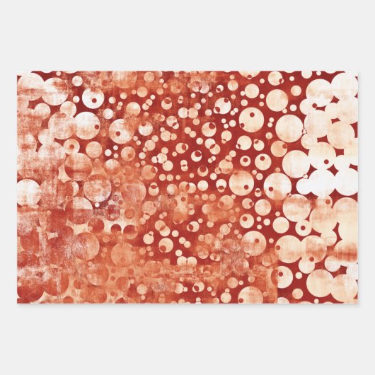 Moderne Abstracte poka Dots gepatterd Inpakpapier Vel (Voorkant)