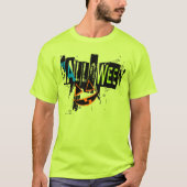 Moderne Abstracte Pompoen Lach Grafische T-shirt (Voorkant)