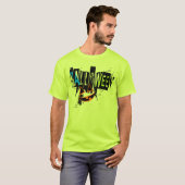 Moderne Abstracte Pompoen Lach Grafische T-shirt (Voorkant volledig)
