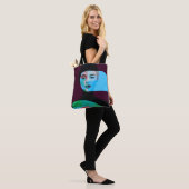 Moderne Abstracte Portret Tote Tas (Op model)