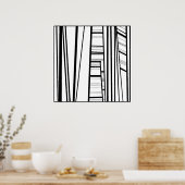 moderne abstracte poster (Keuken)