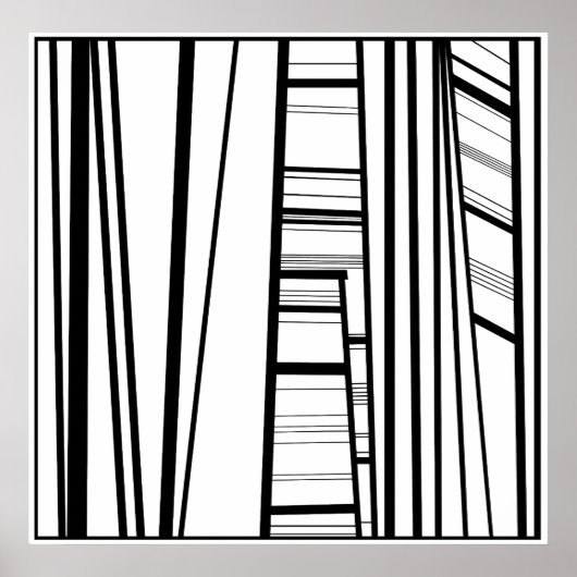 moderne abstracte poster (Voorkant)
