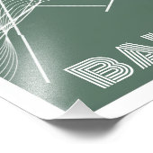 Moderne Abstracte Poster – Minimaal Groen Wandkuns (Hoek)