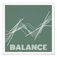 Moderne Abstracte Poster – Minimaal Groen Wandkuns