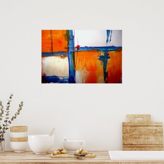Moderne Abstracte Posters (Keuken)