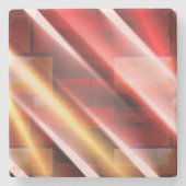 Moderne Abstracte Print Art Decor Digitale Kunst Stenen Onderzetter (Voorkant)