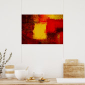 Moderne Abstracte Print Minimalistische Kunst Deco (Keuken)