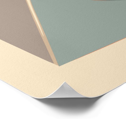 Moderne Abstracte print, waarde Poster papier (mat (Hoek)