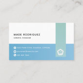Moderne Abstracte Professionele Logo Generic Visitekaartje (Achterkant)
