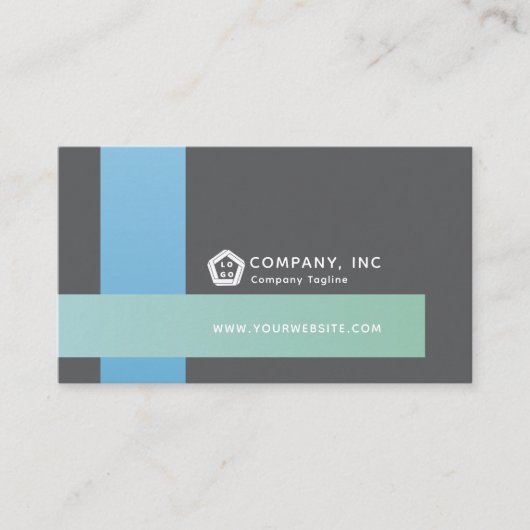 Moderne Abstracte Professionele Logo Generic Visitekaartje (Voorkant)