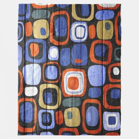 Moderne Abstracte puistlook Fleece Deken (Voorkant)