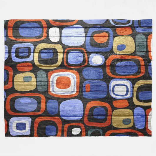 Moderne Abstracte puistlook Fleece Deken (Voorkant (Horizontaal))