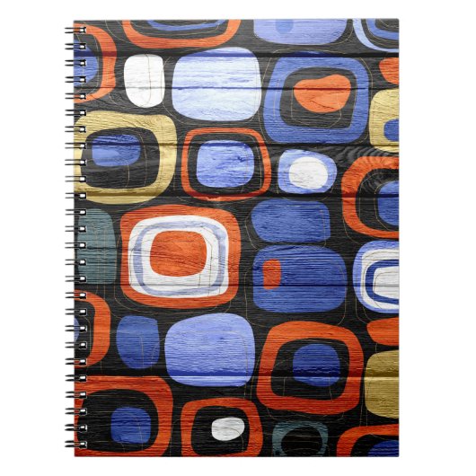 Moderne Abstracte puistlook Notitieboek (Voorkant)