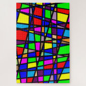 moderne abstracte puzzel legpuzzel (Verticaal)