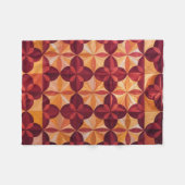 Moderne Abstracte quilt, fleecedeken met vergrende Fleece Deken (Voorkant (Horizontaal))