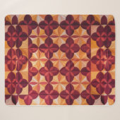 Moderne Abstracte quilt, fleecedeken met vergrende Sherpa Deken (Voorkant (horizontaal))